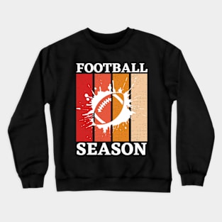 Vintage Football Season Football Mom Funny Thanksgiving Gift For Women Crewneck Sweatshirt